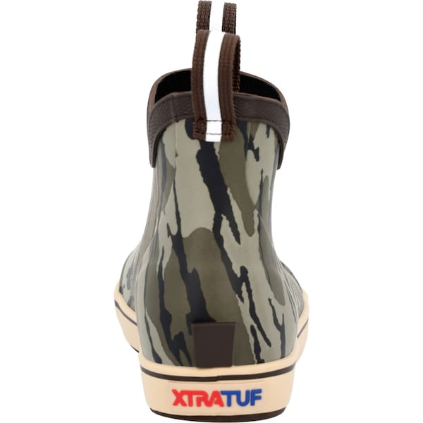 Xtratuf Kids Ankle Deck Boot, 6 M, Leather, 6 in H, Mossy Oak Bottom Land - XKABMOB