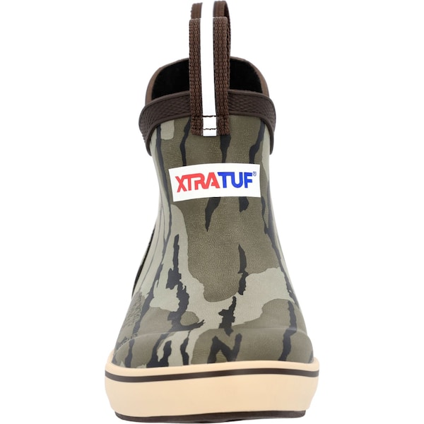 Xtratuf Kids Ankle Deck Boot, 6 M, Leather, 6 in H, Mossy Oak Bottom Land - XKABMOB