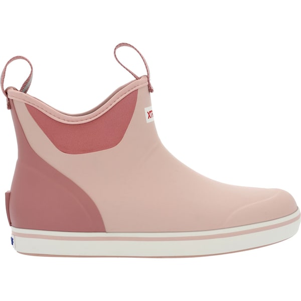 Xtratuf Women's Ankle Deck Boot, 7 M, Leather, 6 in H, Blush Pink - XWAB602