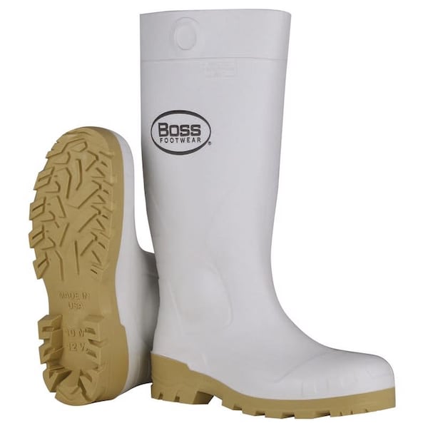 Boss Boss Unisex PVC Boots White 7 US Waterproof 1 pair 16 in. - B380-9005/7