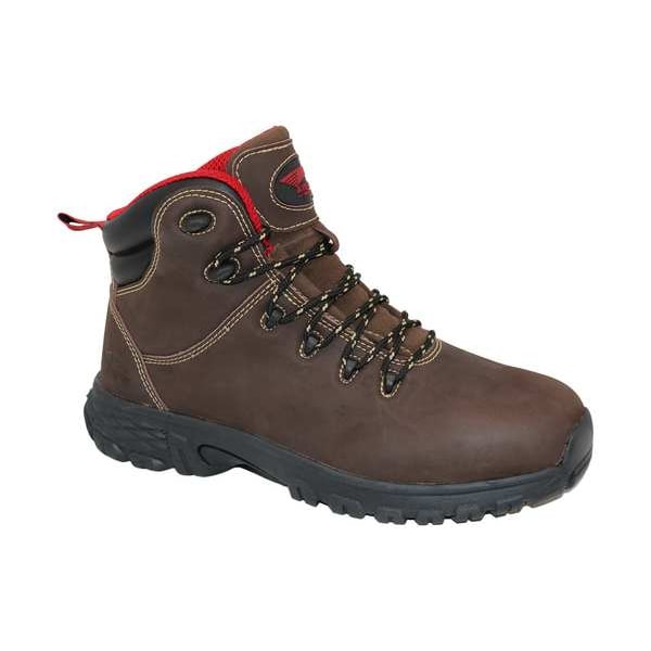 Avenger Safety Footwear Men's 6 in Aluminum Toe 6-Inch Work Boot, Brown, 9 1/2, W, A7421 - A7421