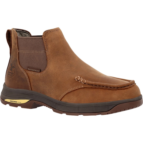 Georgia Boot Athens SuperLyte, Waterproof Chelsea Work Boot, 10 W, 5 in Height, Brown - GB00548  W  100