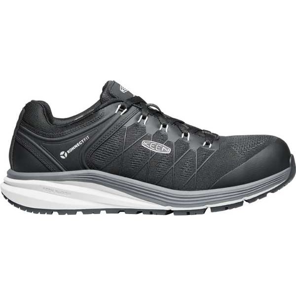 Keen Men's Athletic Shoe, Carbon Fiber Toe, Mesh Upper, Rubber Outsole, Lace Up, Black/Vapor, 12 D - 1024604