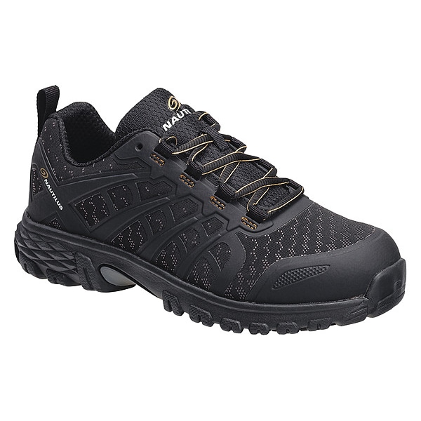 Nautilus Safety Footwear Women's Alloy Toe Athletic Shoe, Black, 10, M, 1961 - N1961