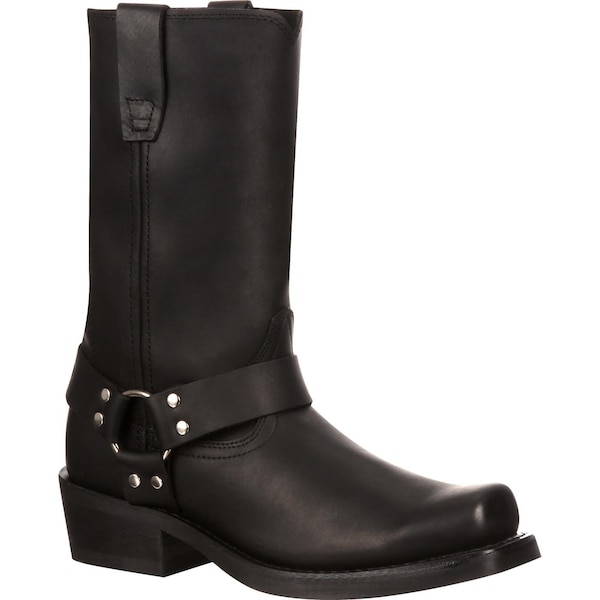 Durango Women's Harness Boot, 8 M, Leather, 10 in H, Oiled Black - RD510