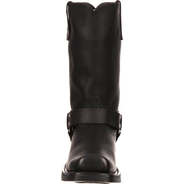 Durango Women's Harness Boot, 8 M, Leather, 10 in H, Oiled Black - RD510