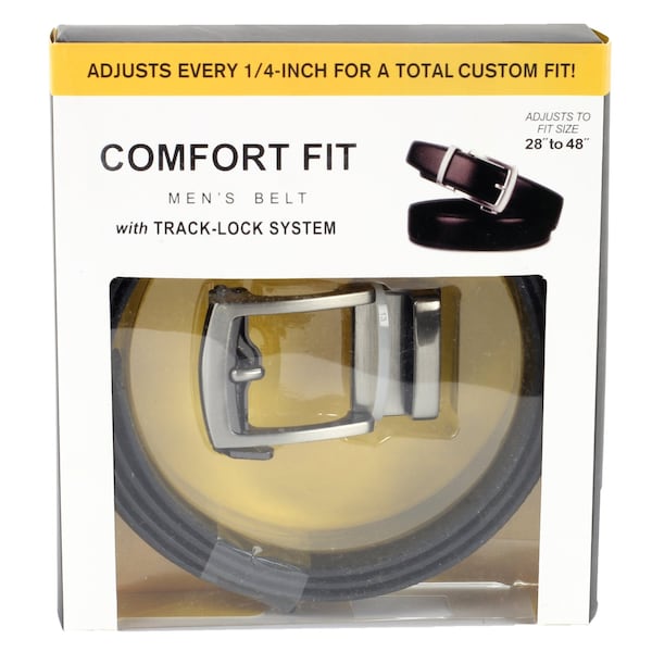 Leather Impressions Comfort Fit Ratchet Belt Adjustable One Size 28-48 Inch Customizable Belt - Brown - BL188BR