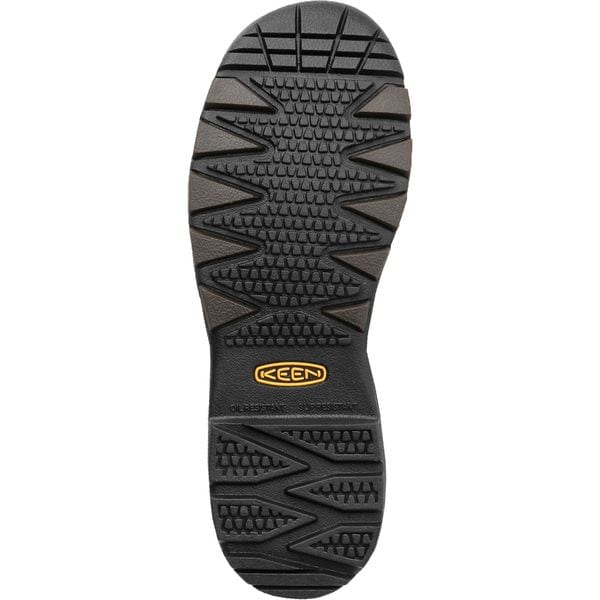 Keen Men's 6-Inch Work Boot, 9 EE, Steel Toe, 6 in H, Brown, 1015401 - 1015401