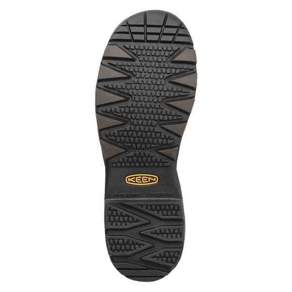 Keen Men's 6-Inch Work Boot, 9 EE, Steel Toe, 6 in H, Brown, 1015401 - 1015401