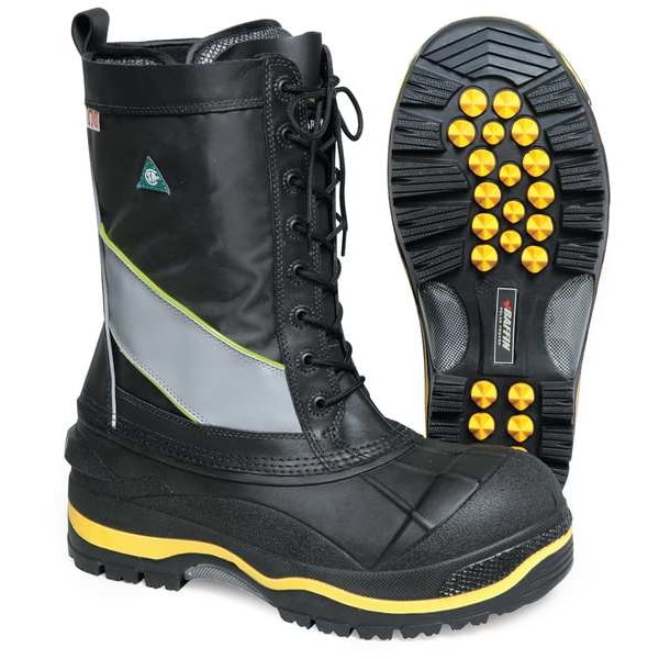 Baffin Men's Miner Boot, 14 EE, Steel Toe, 13 in H, Black - POLA-MP01-BK2