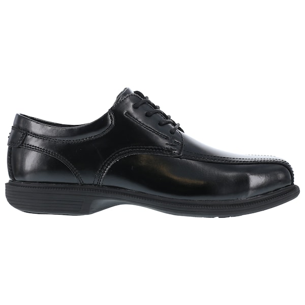Florsheim Men's Oxford Shoe, Steel Toe, Leather Upper, Rubber Outsole, Lace Up, Black, 9 1/2 D - FS2000