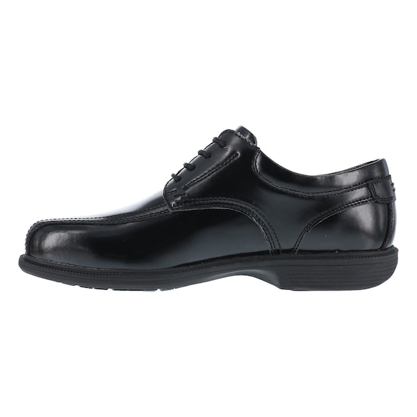 Florsheim Men's Oxford Shoe, Steel Toe, Leather Upper, Rubber Outsole, Lace Up, Black, 9 1/2 D - FS2000