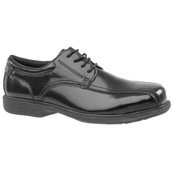 Florsheim Men's Oxford Shoe, Steel Toe, Leather Upper, Rubber Outsole, Lace Up, Black, 9 1/2 D - FS2000