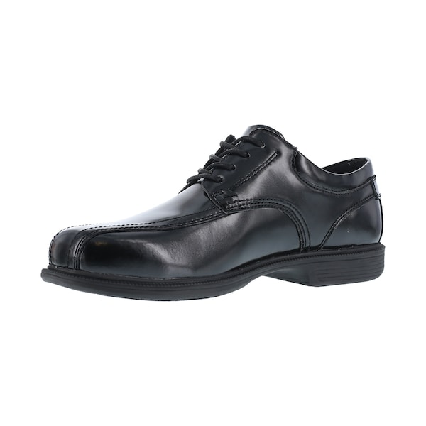 Florsheim Men's Oxford Shoe, Steel Toe, Leather Upper, Rubber Outsole, Lace Up, Black, 9 1/2 D - FS2000