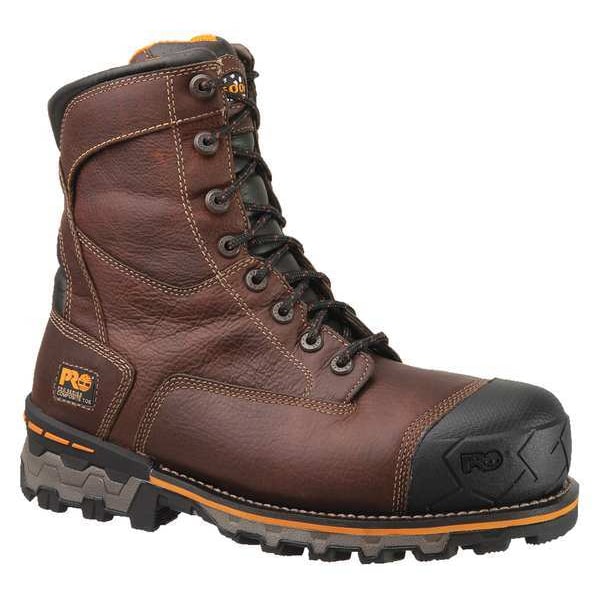 Timberland Pro Men's 8-Inch Work Boot, 10 M, Leather, Rubber, Brown, 89628 - TB189628214