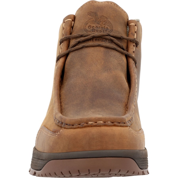 Georgia Boot Athens Superlyte, Men's Waterproof Wallabe Shoe, 10 W, 5 in Height, Brown - GB00646