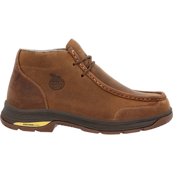 Georgia Boot Athens Superlyte, Men's Waterproof Wallabe Shoe, 10 W, 5 in Height, Brown - GB00646