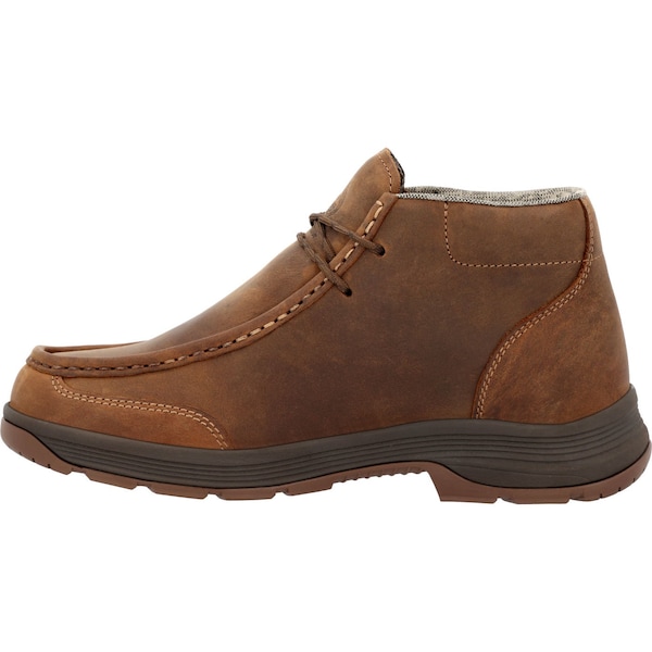 Georgia Boot Athens Superlyte, Men's Waterproof Wallabe Shoe, 10 W, 5 in Height, Brown - GB00646