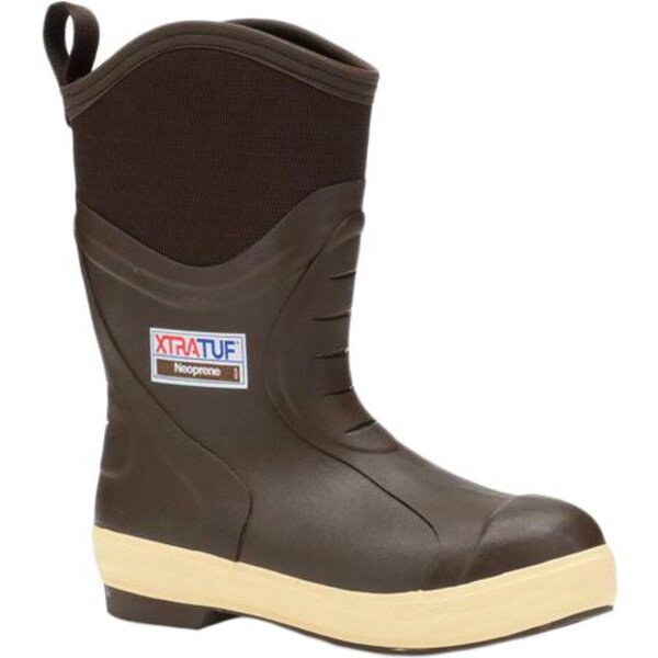 Xtratuf Men's Elite Legacy Insulated Rubber Boots, 12 in Height, Brown, 10 - 22612