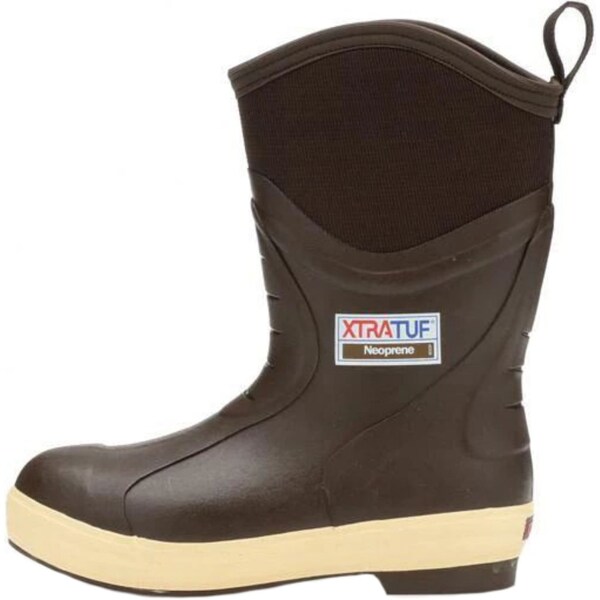 Xtratuf Men's Elite Legacy Insulated Rubber Boots, 12 in Height, Brown, 10 - 22612