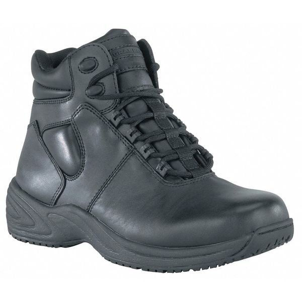 Grabbers G1240, Men's Work Boot, 8 M, Leather, 6 in Height, Black - G1240