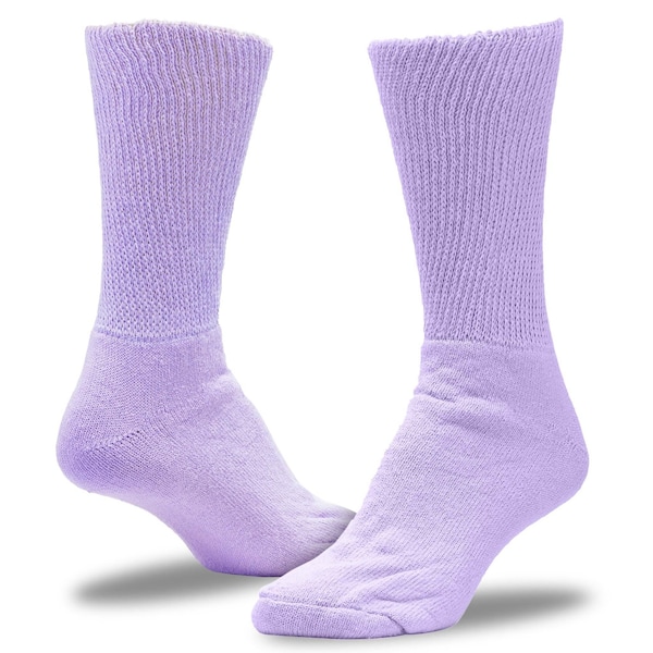 Railroad Sock Women's Pastel Therapeutic Crew Socks, Size 5-10, Assorted Pastels, 3PK - 635