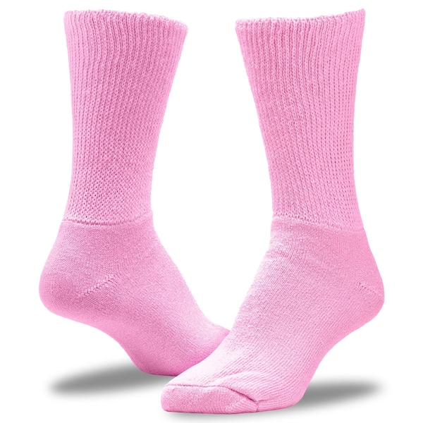 Railroad Sock Women's Pastel Therapeutic Crew Socks, Size 5-10, Assorted Pastels, 3PK - 635