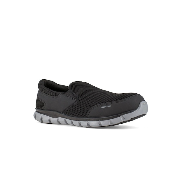 Reebok Men's Athletic Shoe, Alloy Toe, Microfiber and Mesh Upper, Black, 13 W - RB4037