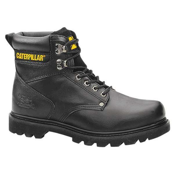 Cat Footwear Second Shift, Men's Work Boot, 8.5 W, Leather, 6 in Height, Black - P70043