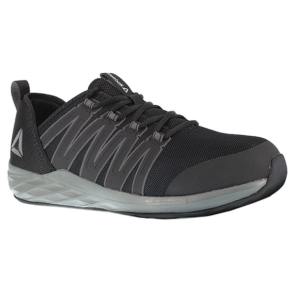 Reebok Women's Athletic Shoe, Steel Toe, Mesh Upper, Rubber Outsole, Lace Up, Black/Gray, 8 M - RB211