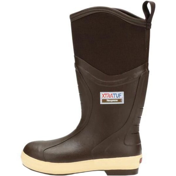 Xtratuf Men's Elite Legacy Insulated Rubber Boots, 16 in Height, Brown, 12 - 22613