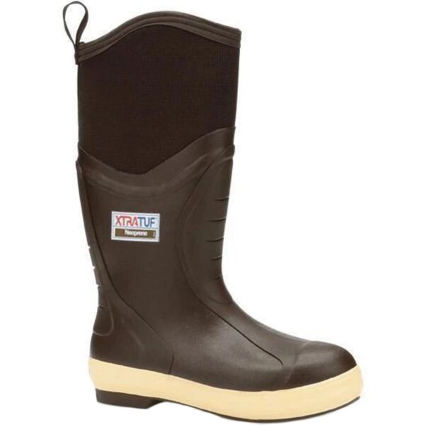 Xtratuf Men's Elite Legacy Insulated Rubber Boots, 16 in Height, Brown, 12 - 22613