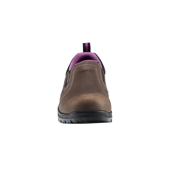 Avenger Safety Footwear Women's Composite Toe Slip-On Work Boot, Brown, 10, Medium, A7165 - A7165-10M