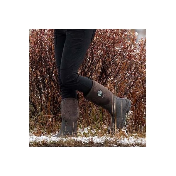 Muck Boot Co Women's Wetland Tall Rubber Boot, Plain Toe, 14 in Height, Brown, 7 - WMT-998K-BRN-070
