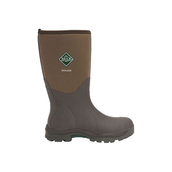 Muck Boot Co Women's Wetland Tall Rubber Boot, Plain Toe, 14 in Height, Brown, 7 - WMT-998K-BRN-070