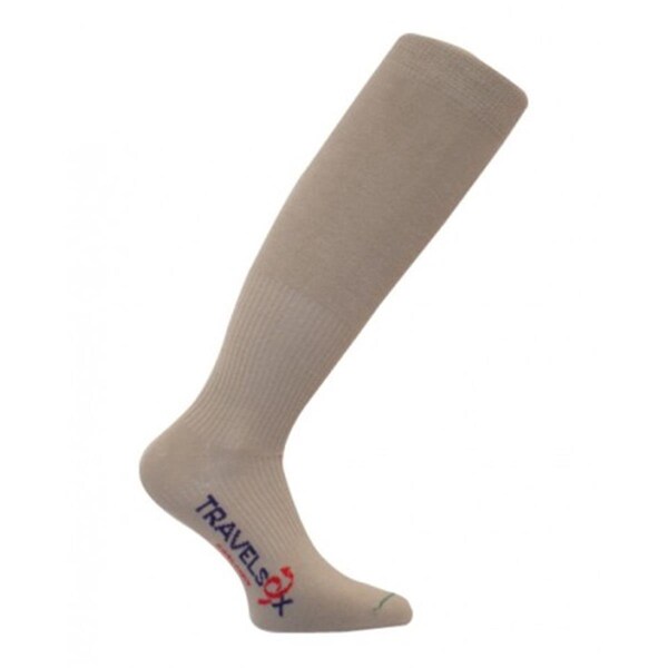 Travelsox TSC 1000 H Patented Graduated Compression OTC Socks, Khaki - Large - TR459746