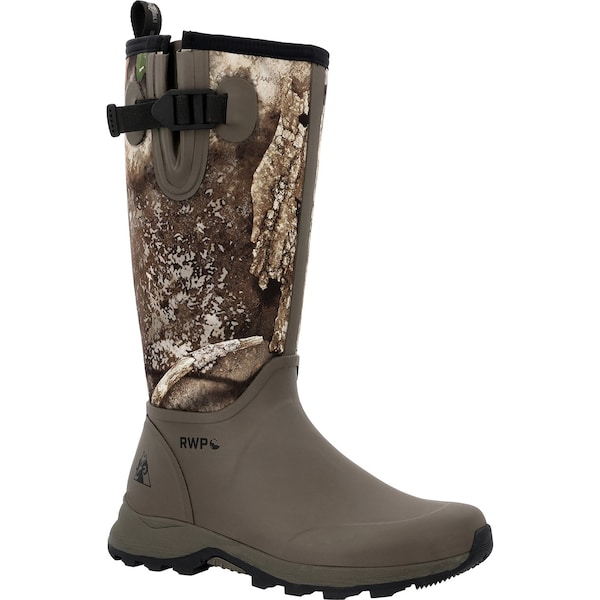 Rocky Men's Trophy Tall Rubber Boot, 14 in Height, Realtree Apx, 10 - RKS0639