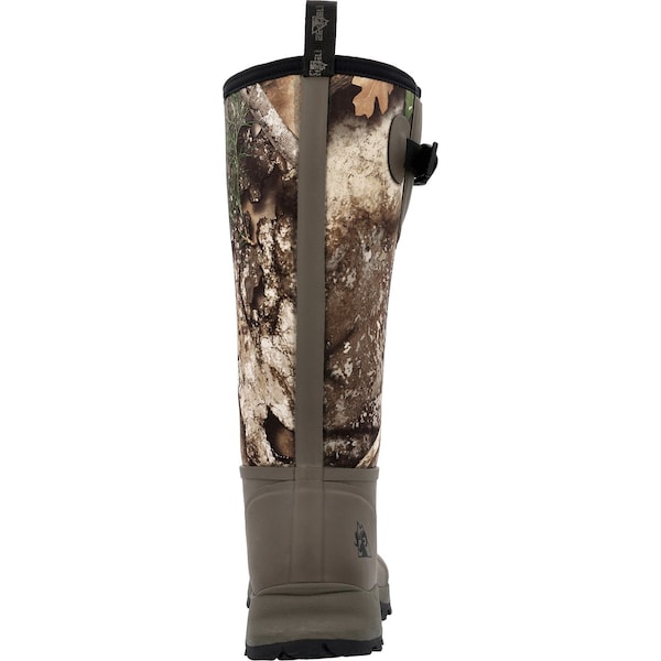 Rocky Men's Trophy Tall Rubber Boot, 14 in Height, Realtree Apx, 10 - RKS0639