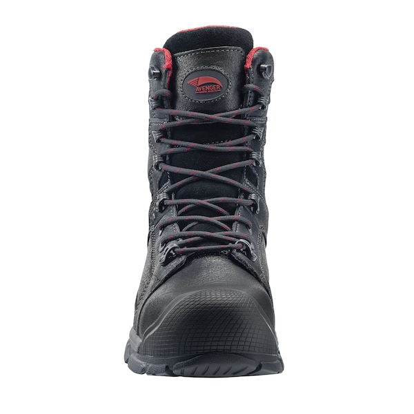 Avenger Safety Footwear Men Aluminum Toe RIPSAW 8" AT, MENS PR, Black, 14, Wide - A7335-14W