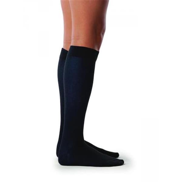 Sigvaris Sea Island Cotton 20-30 mmHg Mens Closed Toe Socks- Navy - Small- Short - 222CSSM10