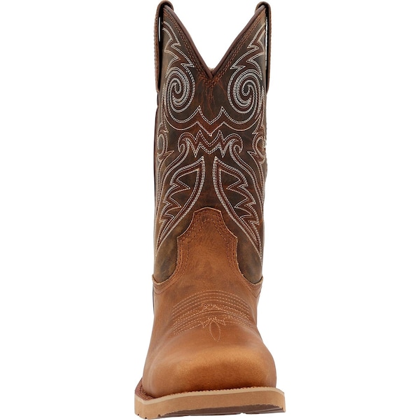Rocky Waterproof Western Boot, 8 W, Leather, 12 in H, Bronze Brown - RKW0438