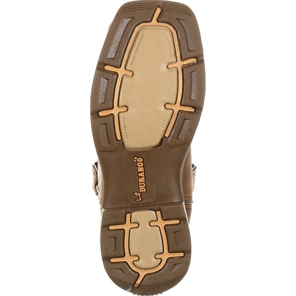 Durango Kids Western Boot, 6 M, Leather, 8 in H, Dusty Brown/Desert Camo - DBT0208Y