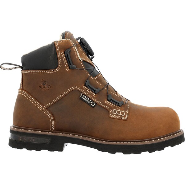 Rocky GRINDSTONE XTR, Men's Work Boot, 9.5 W, 6 in Height, Crazy Horse - RKK0494