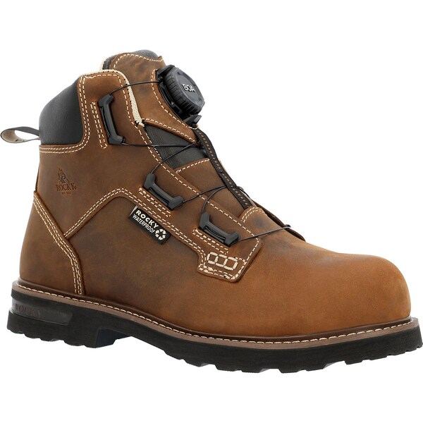 Rocky GRINDSTONE XTR, Men's Work Boot, 9.5 W, 6 in Height, Crazy Horse - RKK0494
