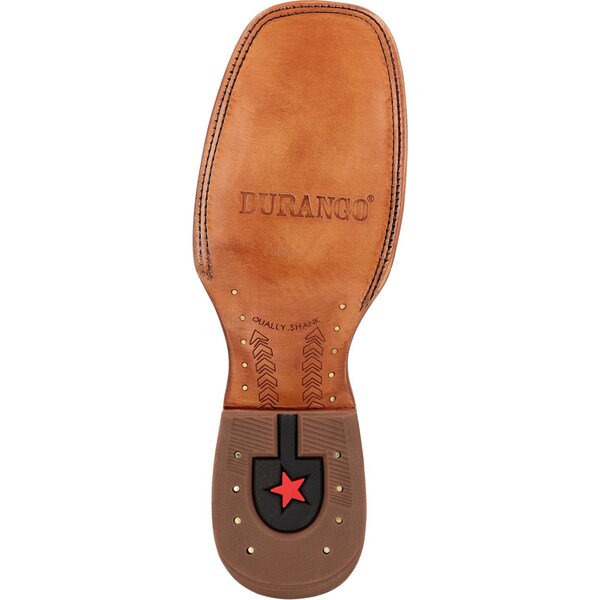 Durango Men's Western Boot, 11.5 M, Leather, 13 in H, Black/Blue Lagoon - DDB0413