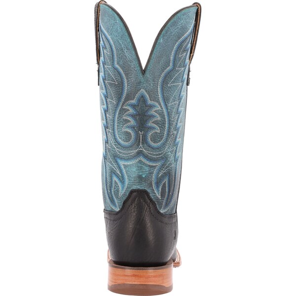 Durango Men's Western Boot, 11.5 M, Leather, 13 in H, Black/Blue Lagoon - DDB0413