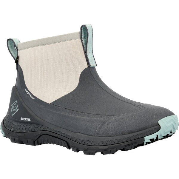 Muck Boot Co Women's Ankle Boot, Plain Toe Toe, 6 in Height, Grey, 7.5 - MTSW102