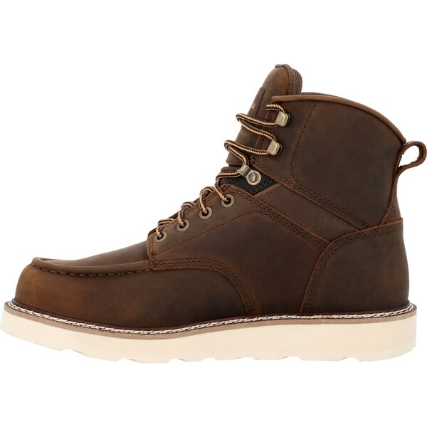 Georgia Men's Work Boot, 14 M, Steel Toe Toe, 6 in H, Brown, GB00697 - GB00697