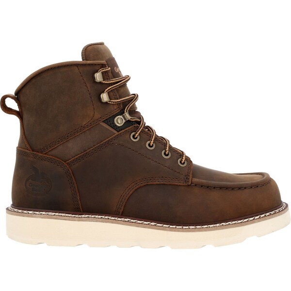 Georgia Men's Work Boot, 14 M, Steel Toe Toe, 6 in H, Brown, GB00697 - GB00697