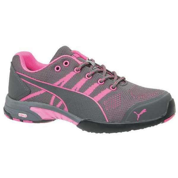 Puma Safety Shoes Women's Work Shoe, 9-1/2 Synthetic Upper, Steel Toe, 4" H, Gray, 642915 - 642915-9.5